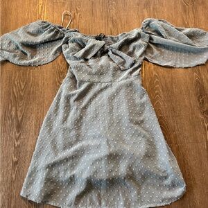 Lulus Woman’s blue polka dot dress